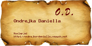Ondrejka Daniella névjegykártya